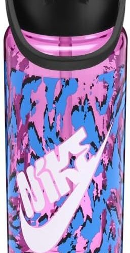 🚨 Nike Üniseks – Yetişkin TR Renew Recharge Chug Bottle 24oz Graphic içecek şişesi, playful pembe/siyah/beyaz, 709 ml