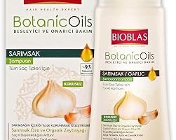 Bioblas Sarımsak Özlü Saç Dökülmesine Karşı Bitkisel Şampuan – Organik Zeytinyağlı, Kompleks B19, Güçlendirici & Onarıcı Etki, 360 ml