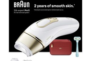 🛍️ Braun IPL Silk·expert Pro 5, Evde Lazerle Tüy Alma, Çanta, Gillette Venus, 2 Başlık, PL5221