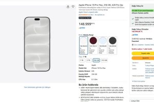 Apple iPhone 18 Pro Max, 256 GB, A20 Pro Çip