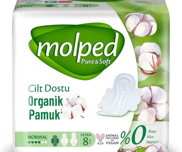 Molped Pure & Soft Pamuklu Normal Günlük Ped (1 x 8 Adet)