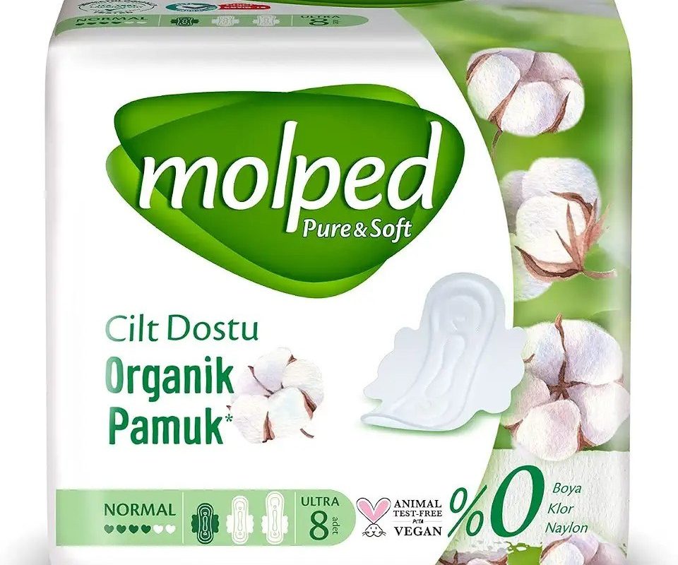 Molped Pure & Soft Pamuklu Normal Günlük Ped (1 x 8 Adet)