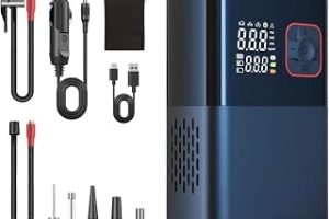 6000mAh Led Işıklı Çantalı Powerbank Özellikli Şarjlı Ve Kablolu DC12V Araç Motor Bisiklet Top Lastik Şişirme Hava Kompresörü 130W