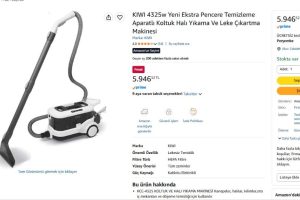 KIWI 4325w Yeni Ekstra Pencere Temizleme Aparatlı Koltuk Halı Yıkama Ve Leke Çıkartma Makinesi