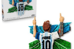 LEGO Editions Lionel Messi – Kutlama 43018 | 14 Yaş ve Üzeri için Gizli Sürprizler İçeren Koleksiyonluk Duvar Tablosu Oyun…
