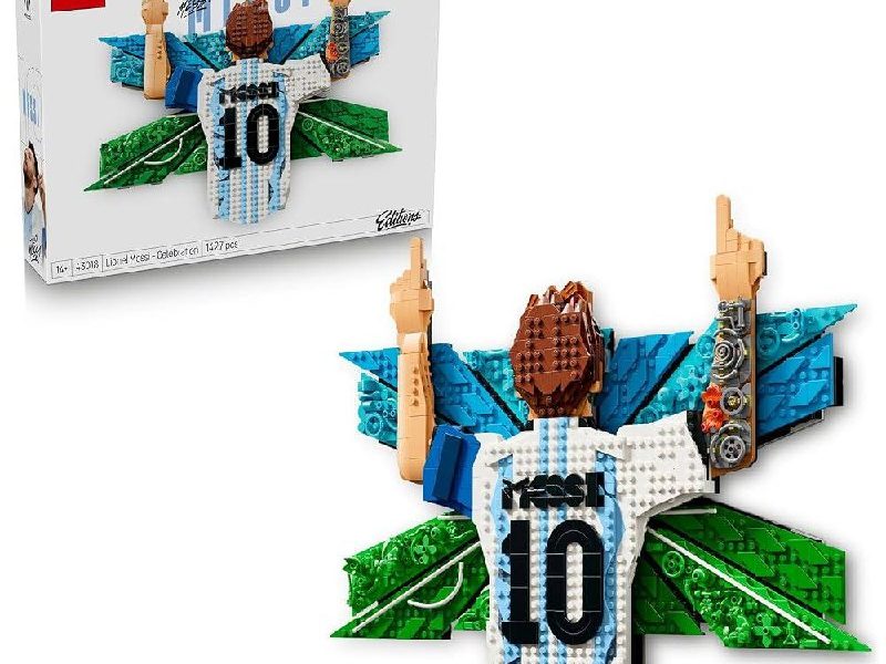 LEGO Editions Lionel Messi – Kutlama 43018 | 14 Yaş ve Üzeri için Gizli Sürprizler İçeren Koleksiyonluk Duvar Tablosu Oyun…
