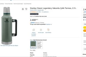 Stanley Classic Legendary Vakumlu Çelik Termos, 2.3 L