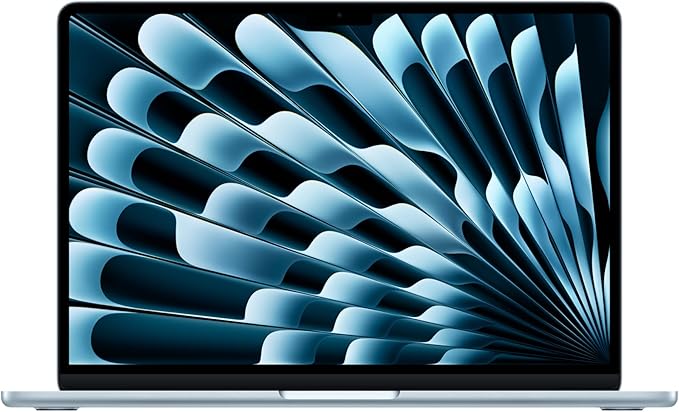 🚨 Apple 2025 M4 çipli 13 inç MacBook Air Laptop: 13.6 inç Liquid Retina Ekran, 16GB Birleşik Bellek, 256 GB SSD Depolama, 12MP Center Stage Kamera, Touch ID; Gök Mavisi