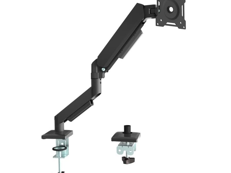 🚨 Dark F80 1 Adet Monitör Takılabilen 13″-32″ Uyumlu Amortisörlü, Masa Monte Monitör Kolu (DK-AC-VM18)
