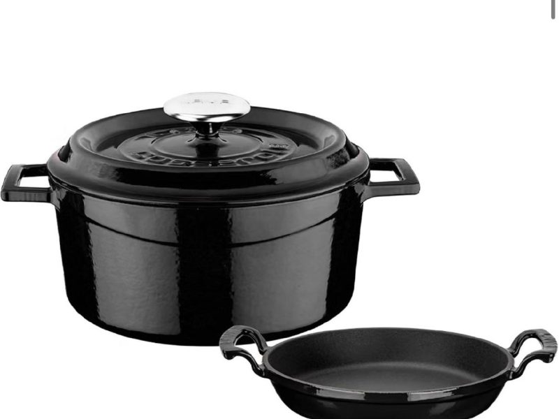 LAVA Yuvarlak Döküm 24cm Trendy Serisi Tencere & Döküm 20cm Sahan Set – Şef Standartlarında Premium Set