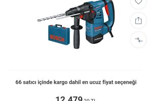 🛍️ Bosch Professional GBH 3-28 DRE Kırıcı Delici (800 W, 3,5 kg, 3,1 J, Betonda Delme Çapı: 28 mm)