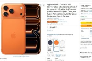 Apple iPhone 17 Pro Max 256 GB Kozmik Turuncu