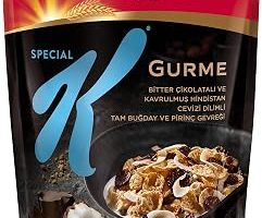 Kellogg’s Special K Gurme Kavrulmuş Hindistan Cevizi Dilimi ve Bitter Çikolata Parçalı Kahvaltılık Tam Buğday ve Pirinç Gevreği 300 Gr,Tam Tahıllı,Lif Kaynağı,En Az %42 Kakao Kitlesi içerir