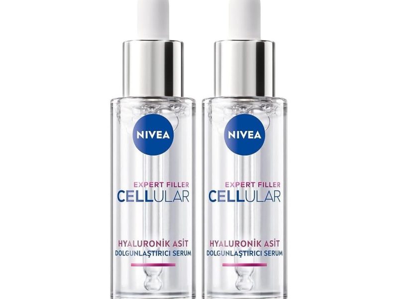🛍️ NIVEA Cellular Expert Filler Dolgunlaştırıcı Cilt Serumu 30ml, Yoğun Nemlendirici, Saf Hyaluronik Asit (2 paketi)
