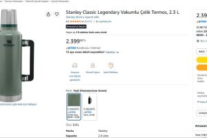 Stanley Classic Legendary Vakumlu Çelik Termos, 2.3 L