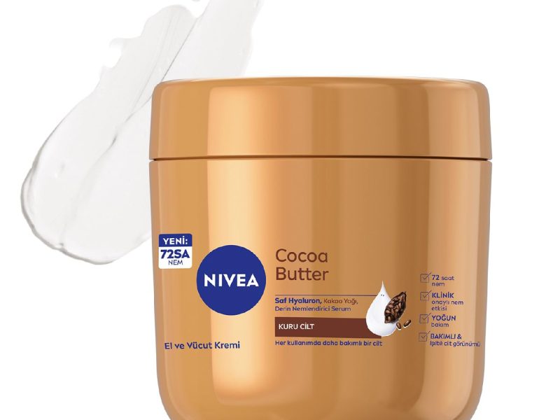 🚨 NIVEA Nemlendirici El ve Vücut Bakım Kremi Cocoa Butter 400 ml,72 Saat Nemlendirici,Kakao Yağı,E Vitamini,Kakao Kokusu