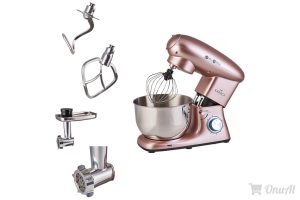 Karaca Multichef Stand Mikser, 1400W, 5.5L Hacim, Paslanmaz Çelik, Rose Gold