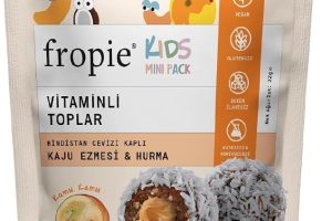 🚨 Fropie Mini Kids Vitamin Topları – Hindistan Cevizi Kaplı & Kaju Ezmeli 32 gr — %50 İndirim