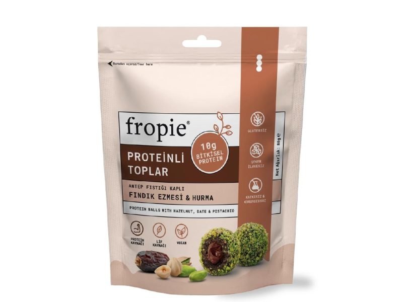 🚨 Fropie Probiyotik Topları – Hindistan Cevizi Kaplı & Kaju Ezmeli 80 gr — %50 İndirim