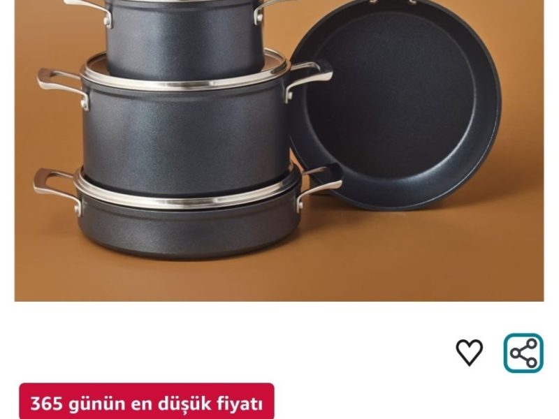 Karaca Biodiamond Supreme İndüksiyon Tabanlı 7 Parça Tencere Seti