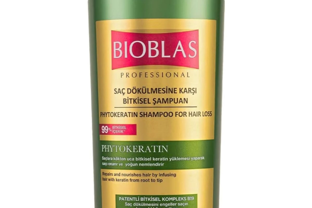 Bioblas Phytokeratin Şampuan – Saç Dökülmesine Karşı, Onarıcı & Güçlendirici Etki, Bitkisel Keratin İçerikli, 1000 ml