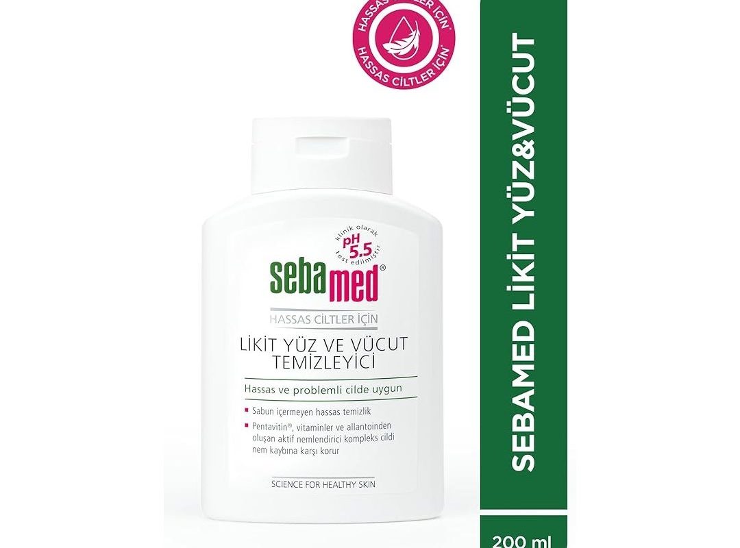 🛍️ Sebamed Hassas Ciltler İçin Pentavitin Nemlendirici Etkili Yüz ve Vücut Temizleme Jeli 200 ml