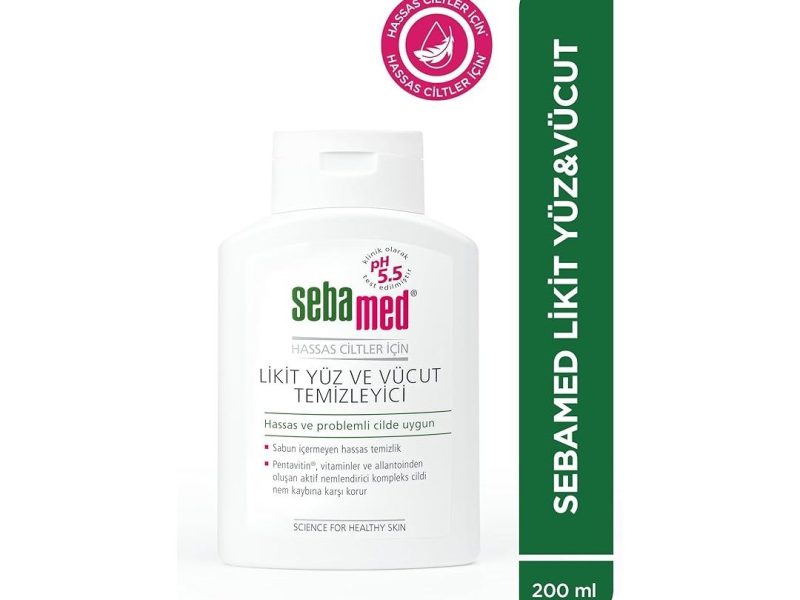 🛍️ Sebamed Hassas Ciltler İçin Pentavitin Nemlendirici Etkili Yüz ve Vücut Temizleme Jeli 200 ml