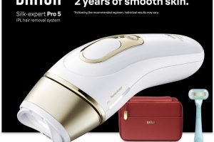 🛍️ Braun IPL Silk·expert Pro 5, Evde Lazerle Tüy Alma, Çanta, Gillette Venus, 2 Başlık, PL5221