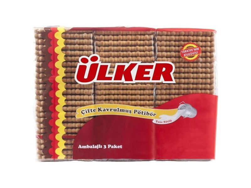 🛍️ ÜLKER Pötibör Çifte Kavrulmuş Bisküvi, 450 Gr