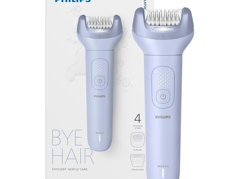 🛍️ Philips Epilatör Serisi 8000, Kablosuz, Islak ve Kuru Kullanım, ProGuide 360°, LED Işık, 60 Dakika Pil Ömrü, BRE709/05