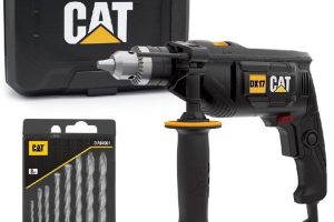 CAT DX17.1 750Watt 13mm Profesyonel Darbeli Matkap + 8 Parça Aksesuar