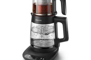 🛍️ Philips 5000 Serisi Çay Makinesi   Otomatik Sıcak Tutma, 2,2L Ekstra Geniş Kapasite, 0,9L Cam Demlik, 1900W Güç (HD7360/00)