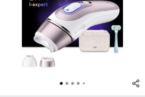 Braun IPL Skin i·expert, Evde Lazerle Tüy Alma, App ile, Çanta, Gillette Venus, 2 Başlık, PL7211