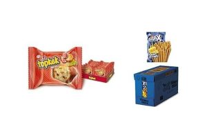 🛍️ Eti Topkek Meyveli Kek 40 g x 24 Adet & Eti Crax Peynirli Çubuk Kraker 50 g x 20 Adet