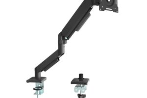 🚨 Dark VM18 1 Adet Monitör Takılabilen 13″-32″ Uyumlu Amortisörlü, Masa Monte Monitör Kolu (DK-AC-VM18)