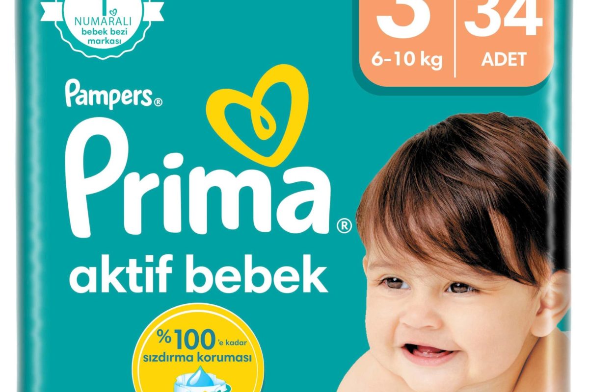 🚨 Prima Bebek Bezi Aktif Bebek 3 Beden 34 Adet Standart Paket — %33 İndirim
