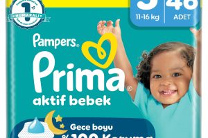 🚨 Prima Bebek Bezi Aktif Bebek Süper Paket 5 Beden 46 Adet — %33 İndirim