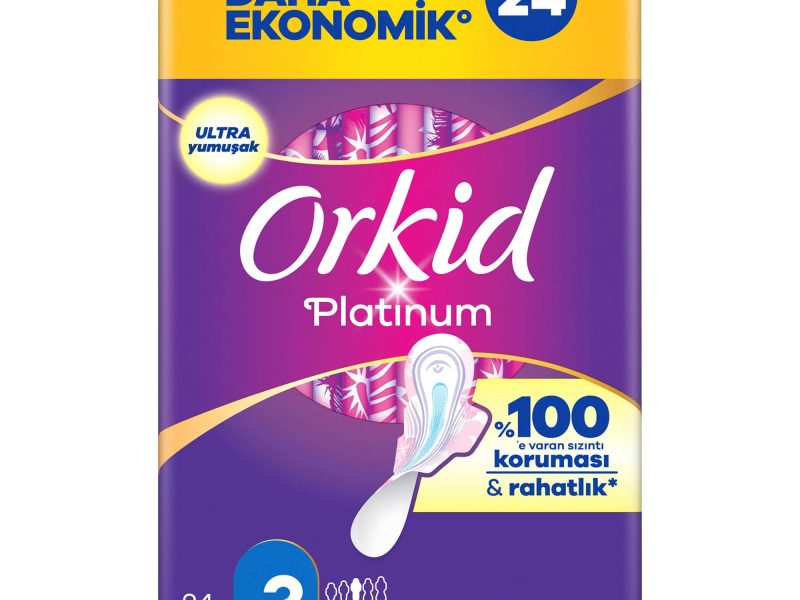 🚨 Orkid Platinum Hijyenik Ped Uzun Extra (Boy 3) 24 Adet Ped — %33 İndirim