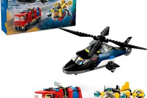 🚨 LEGO City Helikopter, İtfaiye Kamyonu ve Denizaltı Karışımı 60462 — %14 İndirim