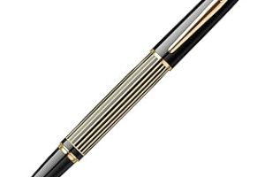 🛒 Scrikss 35L Dolma Kalem Çizgi Desenli Siyah Altın F Uç — %21 İndirim