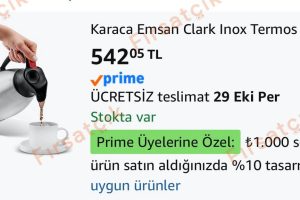 Emsan Clark Inox Çelik Termos 2 Litre