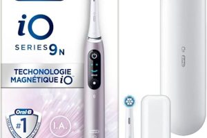 🚨 Oral-B iO9 Rose Quartz Şarjlı/Elektrikli Diş Fırçası, 2 Fırça Başlığı, Hızlı Manyetik Şarj Cihazı, Uzun Ömürlü Pil, Şarj Eden Seyahat Kabı, Yedek Başlık Kabı