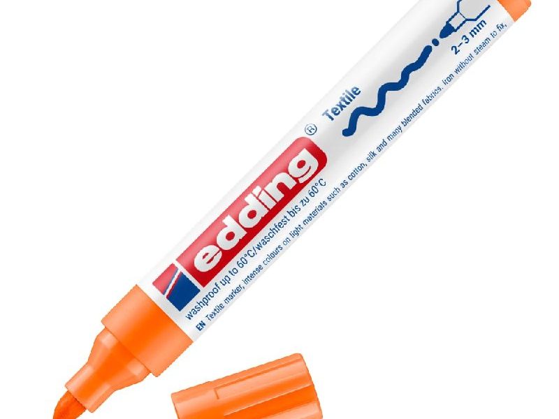 🚨 edding 4500 tekstil kalemi – turuncu – 1 kalem – yuvarlak uç 2-3 mm — %10 İndirim