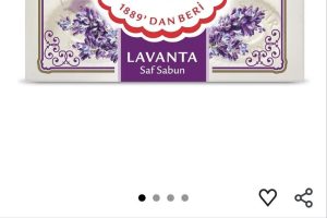 TUKIMA Hacı Şakir Lavanta Kalıp Sabun (4 Adet)