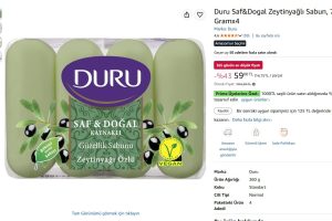 Duru Saf&Dogal Zeytinyağlı Sabun, 70 Gramx4