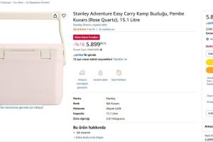Stanley Adventure Easy Carry Kamp Buzluğu, Pembe Kuvars (Rose Quartz), 15.1 Litre