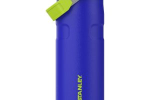 🛍️ STANLEY 1913 Flip Straw içecek şişesi, 0,47 l, kobalt açık yeşil