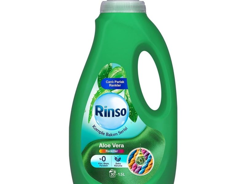🛍️ Rinso Sıvı Çamaşır Deterjanı Komple Bakım Serisi Aloe Vera Renkliler İçin 1.5 L