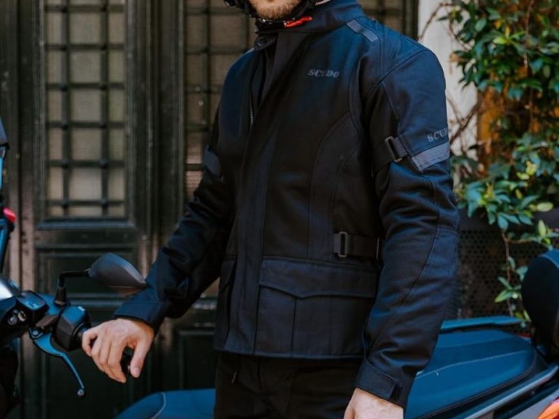 Scudo Vivaldi 4 Mevsim Erkek Motosiklet Ceketi Siyah Xl