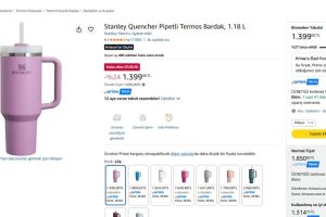 Stanley Quencher Pipetli Termos Bardak, 1.18 L